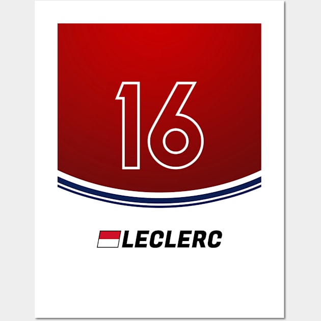 F1 2018 - #16 Leclerc Wall Art by sednoid